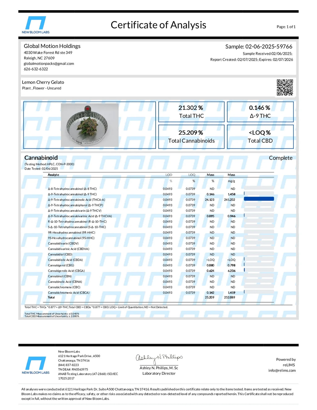 Lemon Cherry Gelato Hybrid